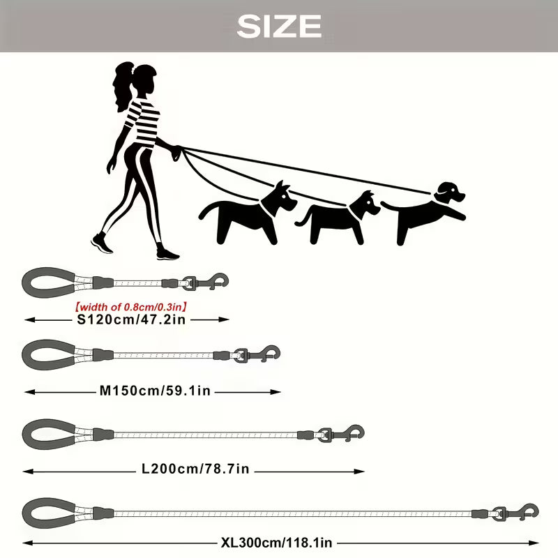 Durable Reflective Pet Dog Leashes