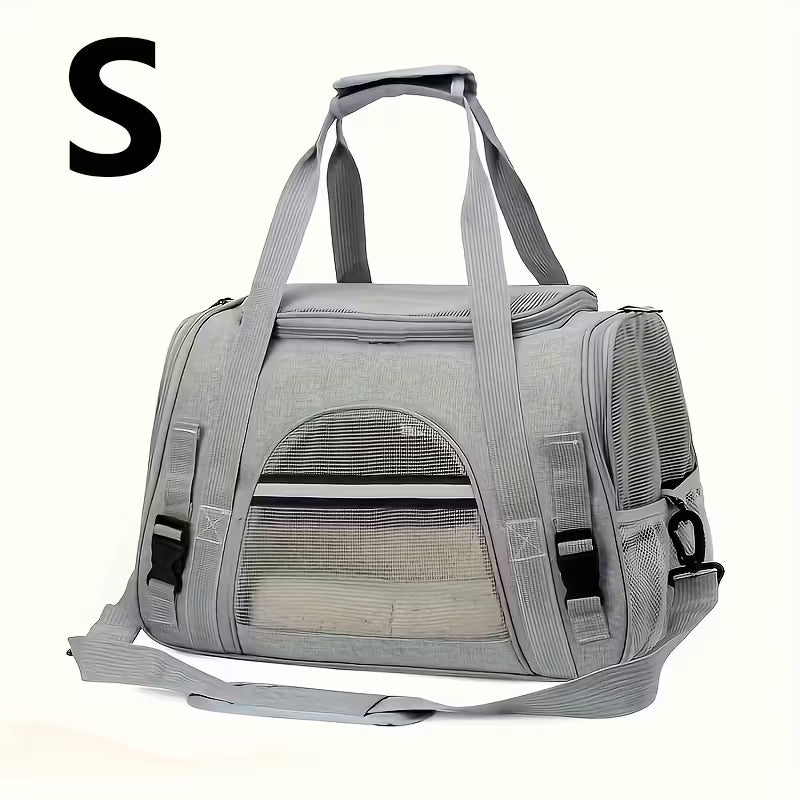 Portable Cat Carrier with Plush Mat