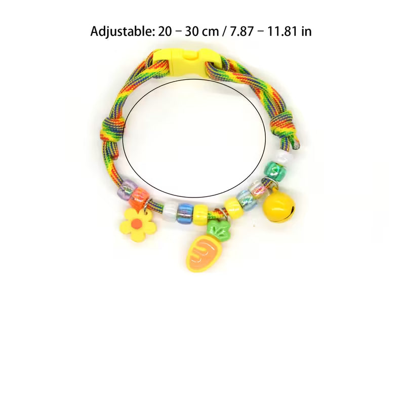 Colorful Pet Collar with Bell & Cute Charms