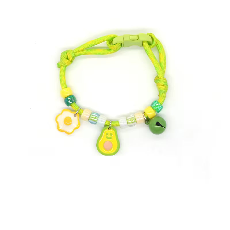 Colorful Pet Collar with Bell & Cute Charms