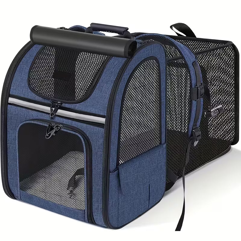 Expandable Cat & Small Dog Backpack Carrier