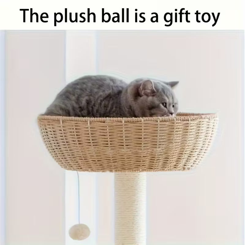 Luxury Modern Basket Cat Condo Tree Tower