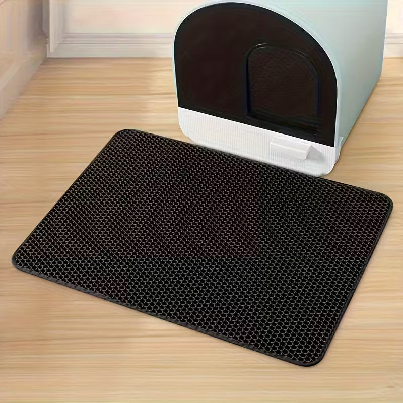Double-Layer Design Cat Litter Matt
