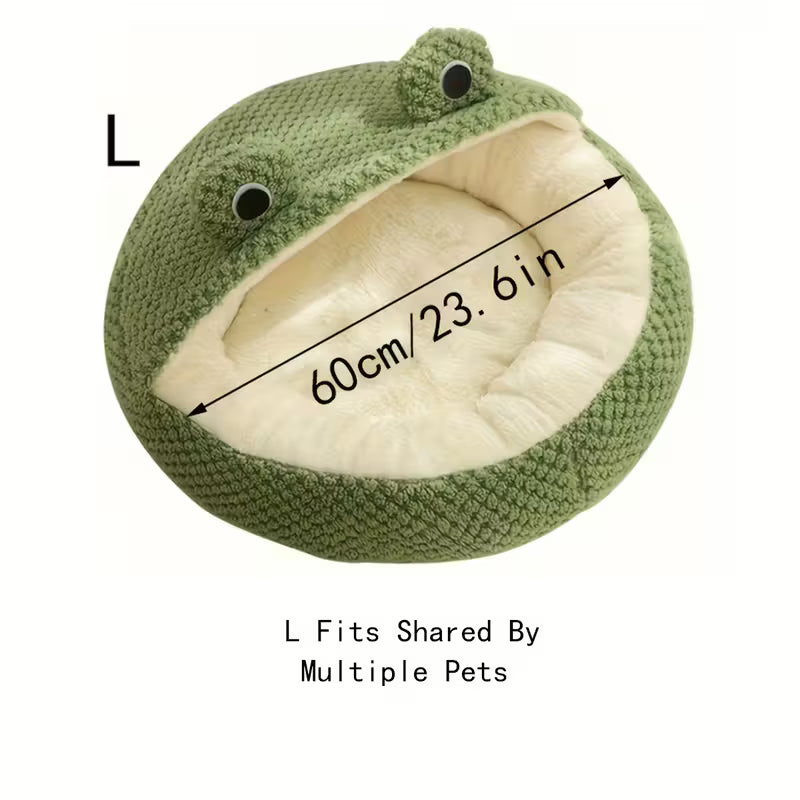 Little Frog Soft Plush Pet Bed