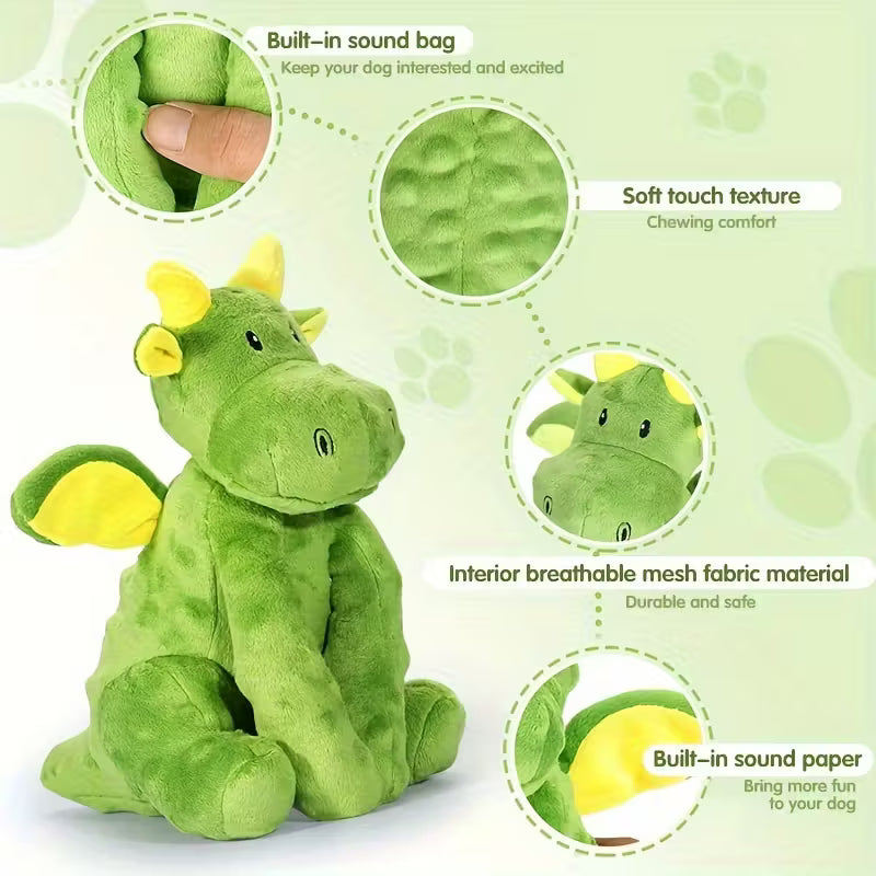 Dragon Plush Squeaky Toy for Dogs