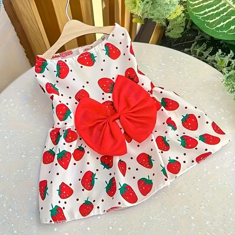 Charming Bow Pet Dresses