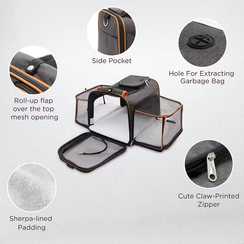 Pet Carrier Bag Foldable Travel Carrier