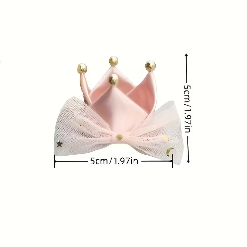 Cat Birthday Crown Hair Clip