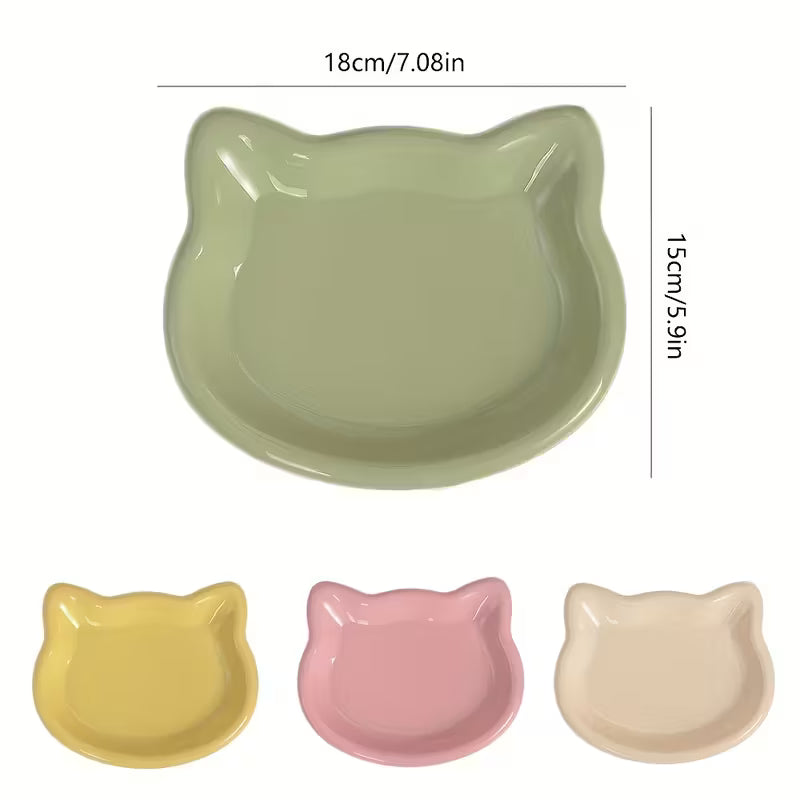 Colorful Plastic Cat Bowl Pack of 4