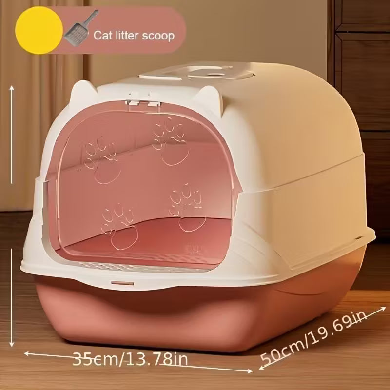 Modern Style Cat Litter Box with Scoop