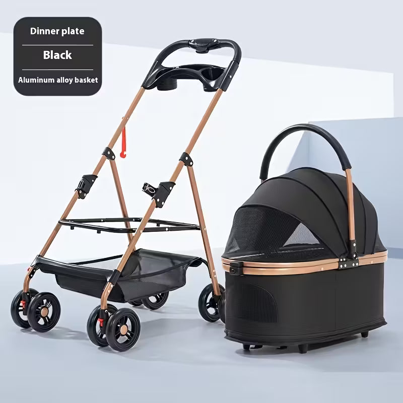 Versatile Pet Stroller for Small to Medium Dogs and Cats