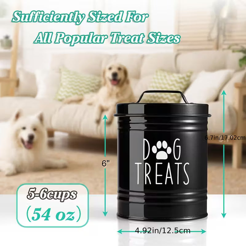 Iron Dog Food Storage Bucket with Airtight Lid
