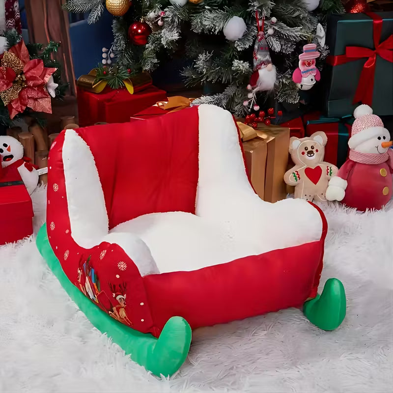Santa Sleigh Cat Bed