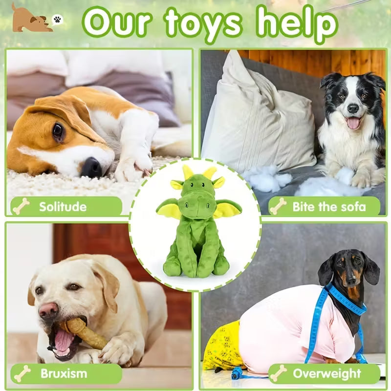 Dragon Plush Squeaky Toy for Dogs