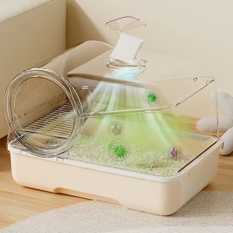Enclosed Cat Litter Box with Corridor