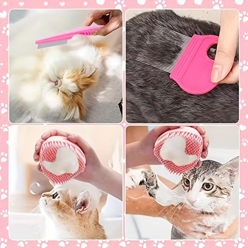 Essential Pet Care Set for Cats