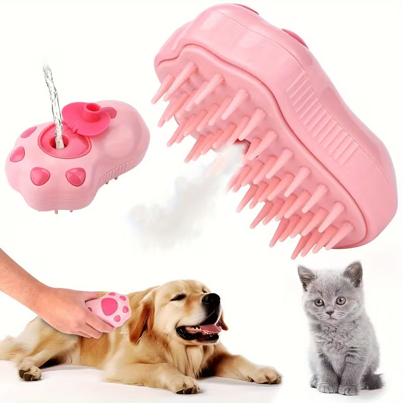 Pet Paw 3-in-1 Electric Pet Steam Brush
