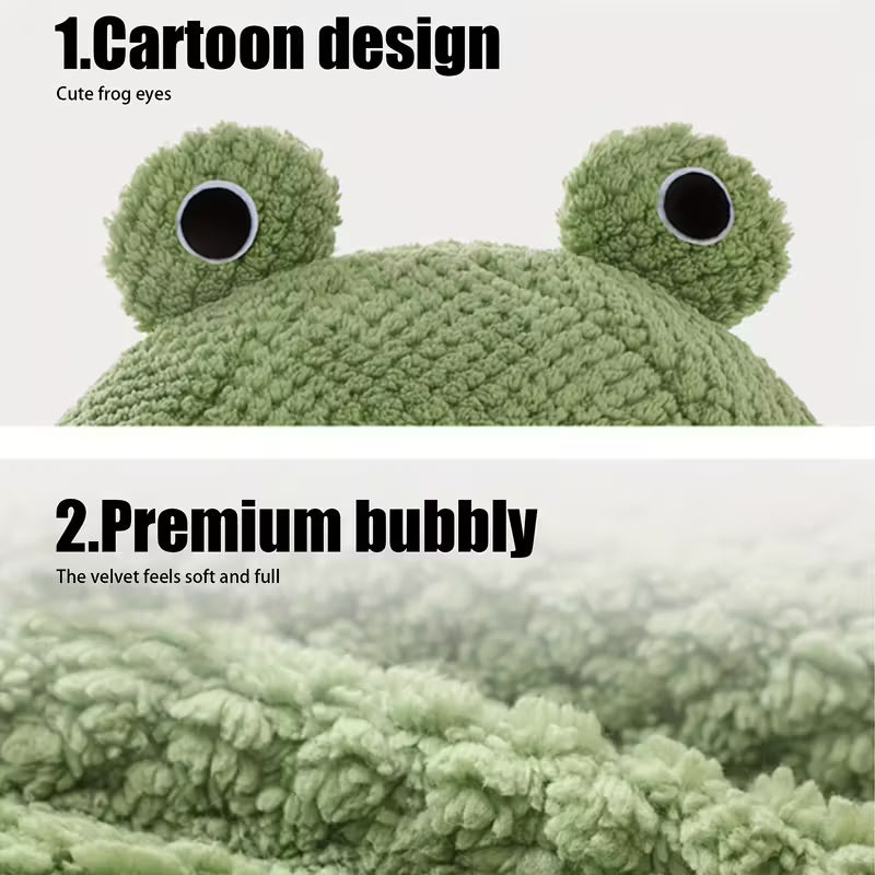 Little Frog Soft Plush Pet Bed