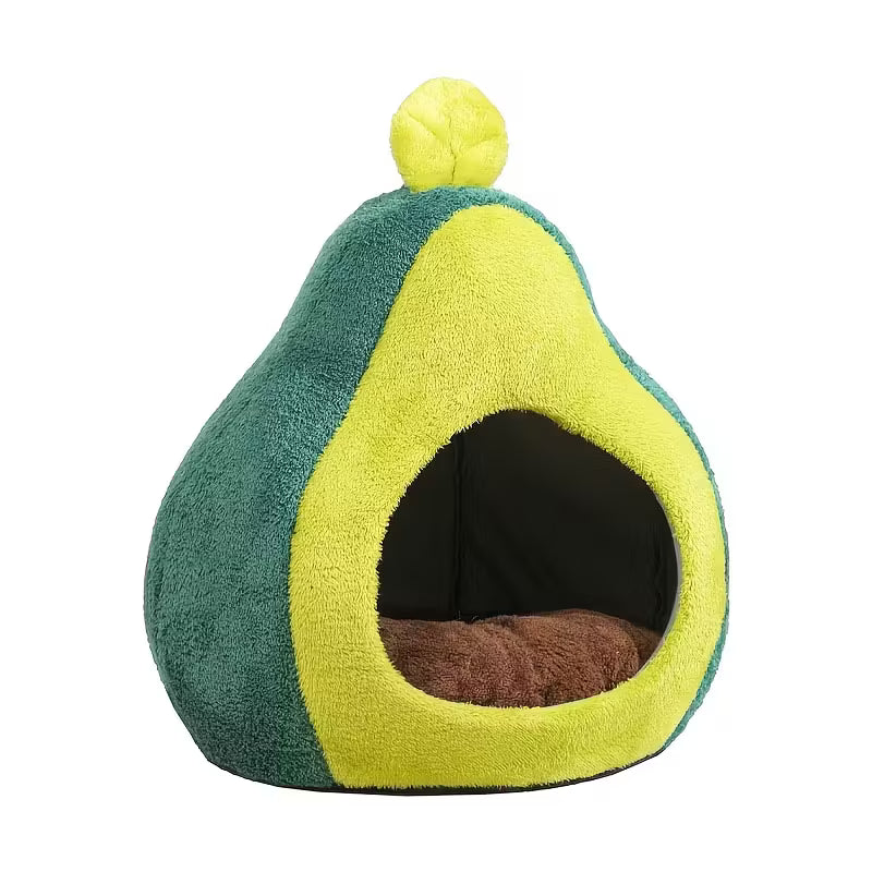Avocado Shaped Cute Cat Cave Bed