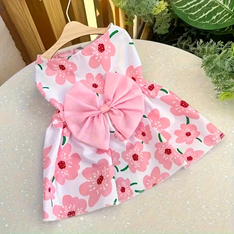 Charming Bow Pet Dresses