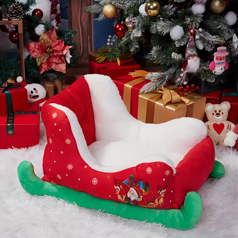 Santa Sleigh Cat Bed