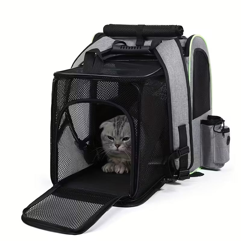 Expandable Cat & Small Dog Backpack Carrier