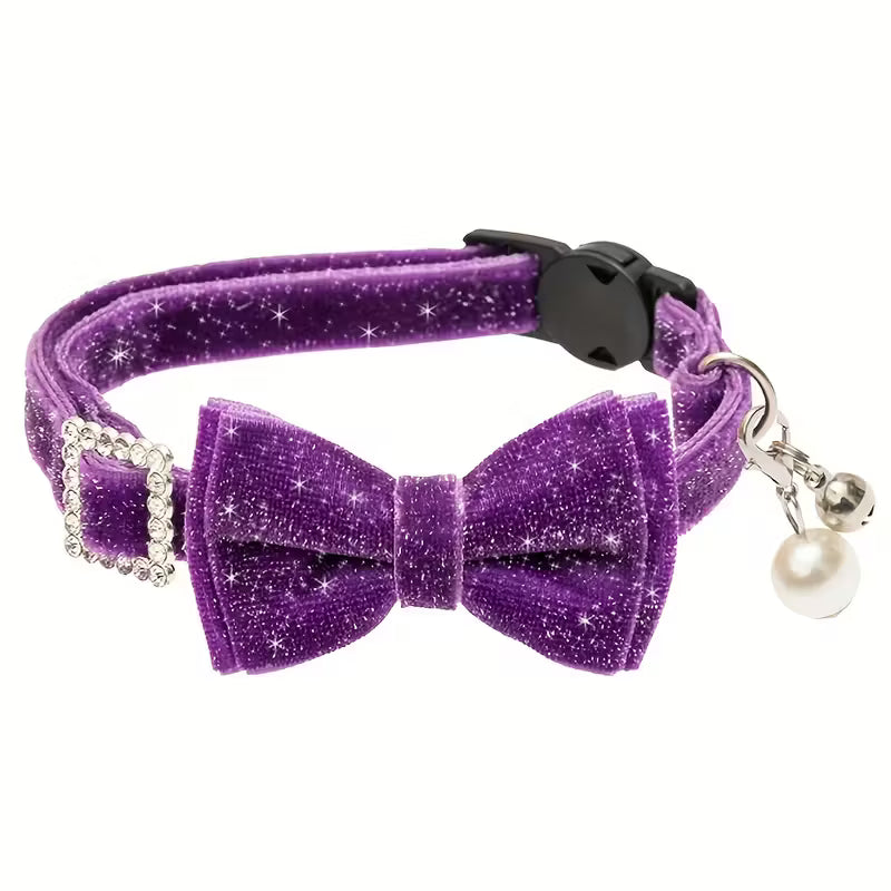 Bow Bling Cute Cat Collars