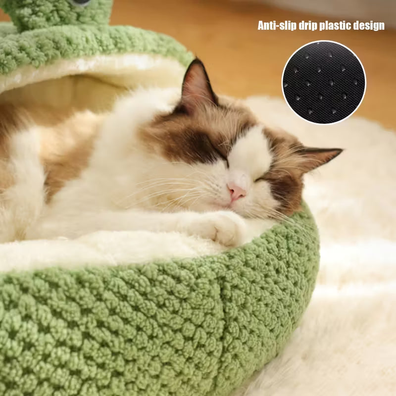 Little Frog Soft Plush Pet Bed