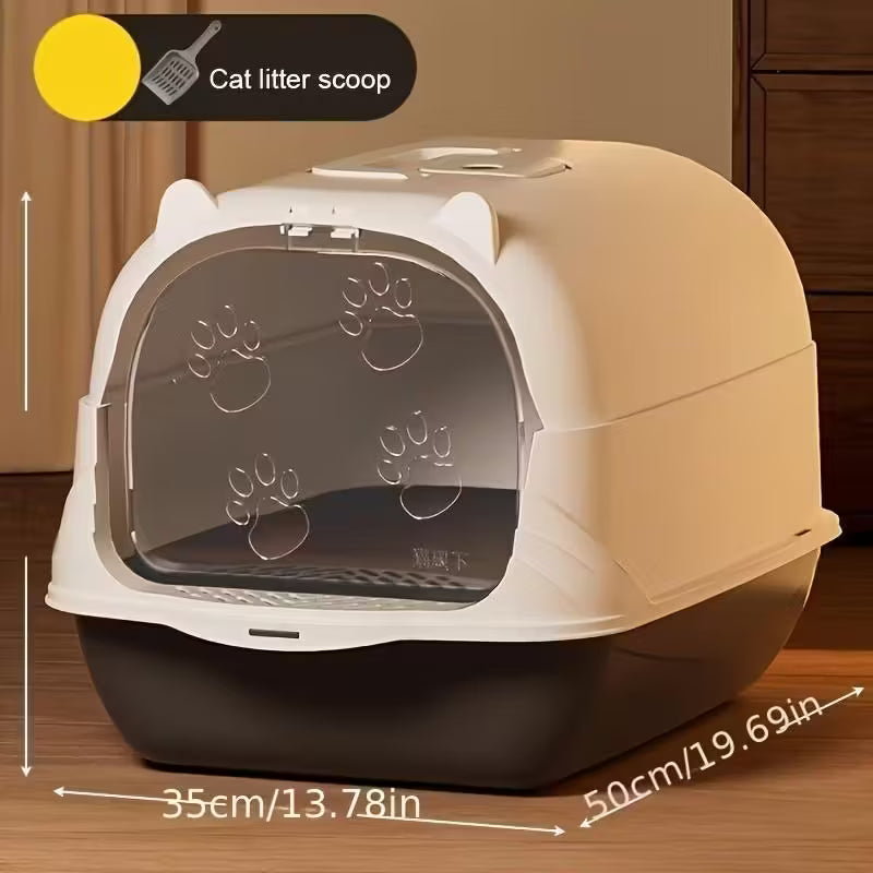 Modern Style Cat Litter Box with Scoop