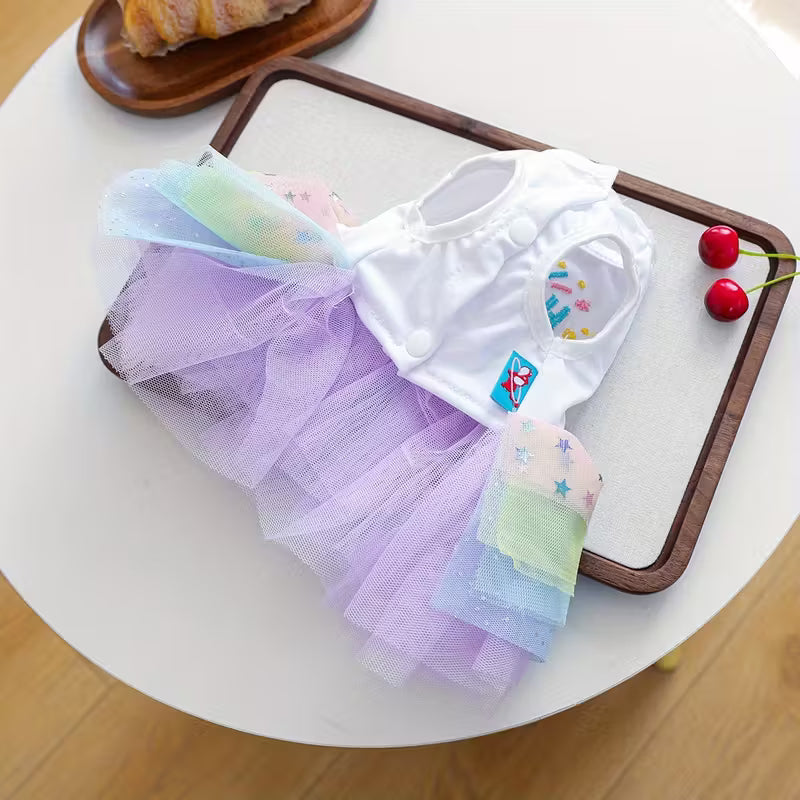 Sparkling Stars "Happy Birthday" Pet Dress