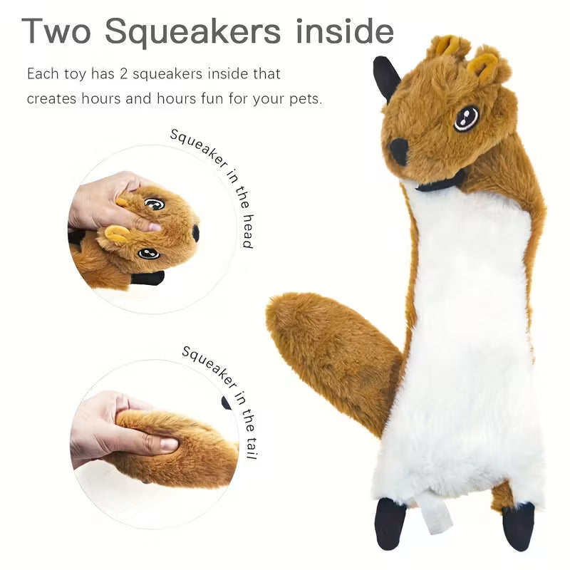 Squeaky Plush Dog Toys Pack of 5