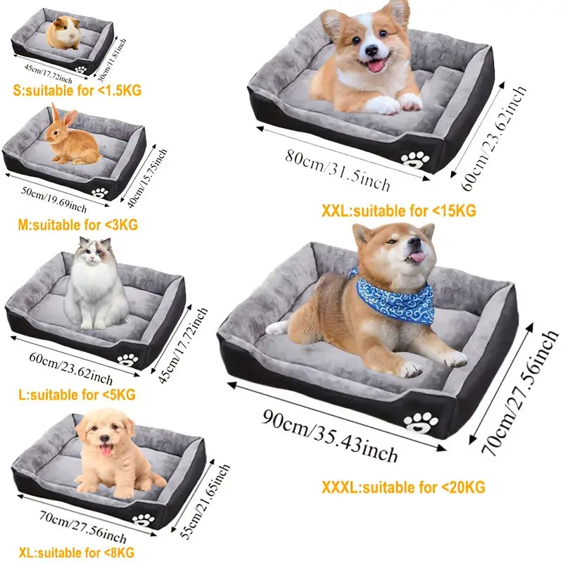 Appker Plush Dog Bed for Small to Large Dogs