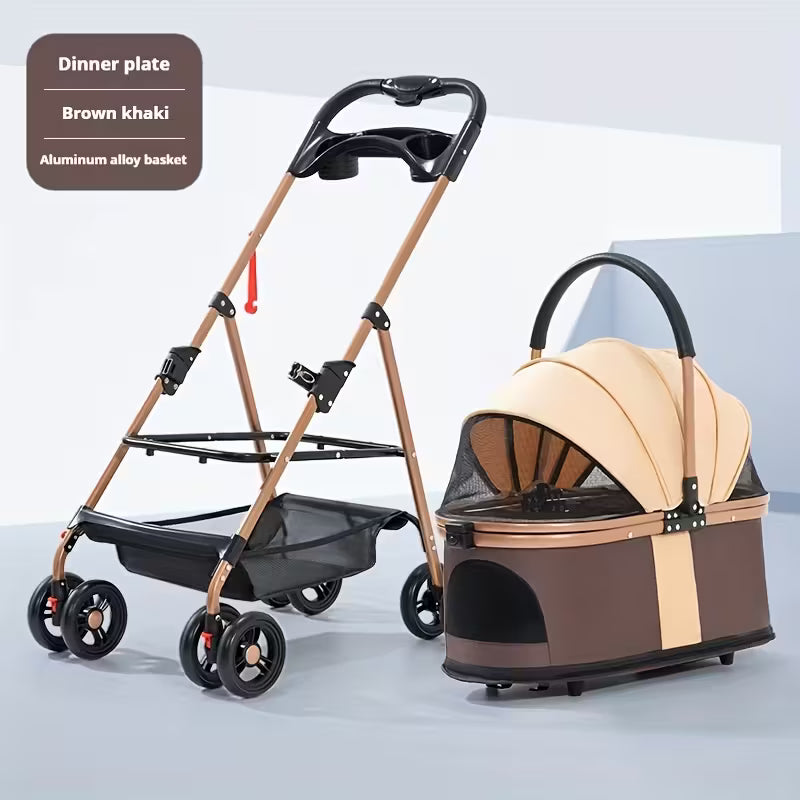 Versatile Pet Stroller for Small to Medium Dogs and Cats