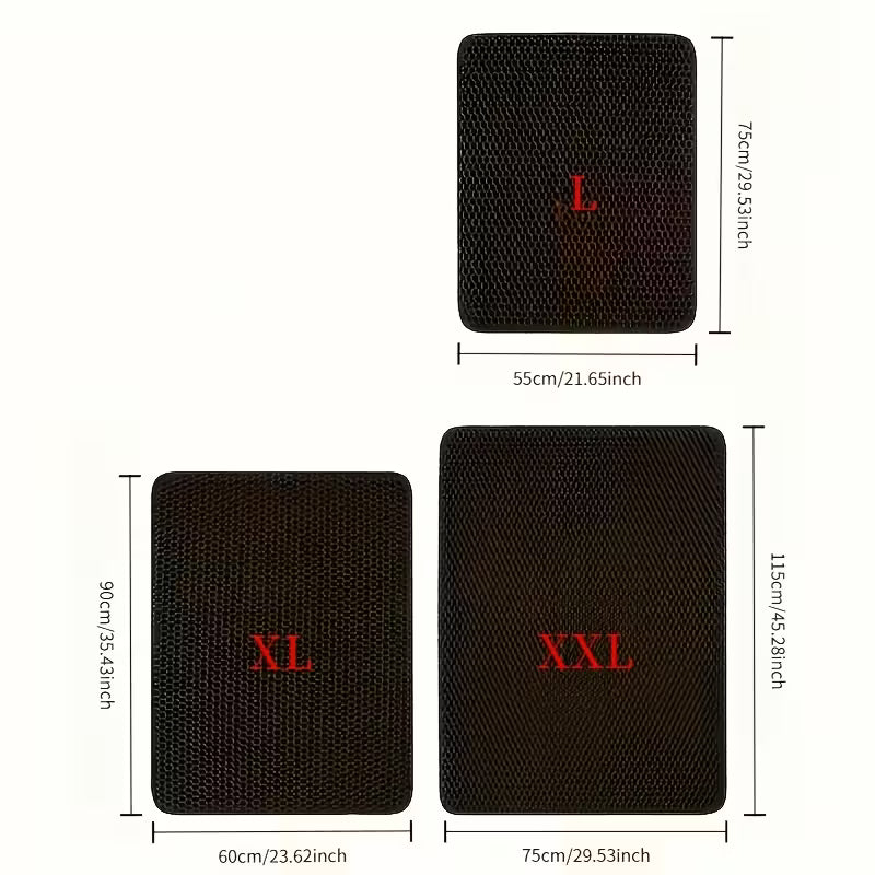Double Layer Cat Litter Mat Anti-Slip