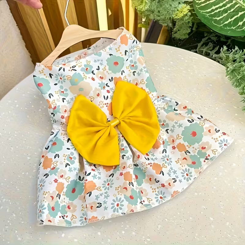 Charming Bow Pet Dresses