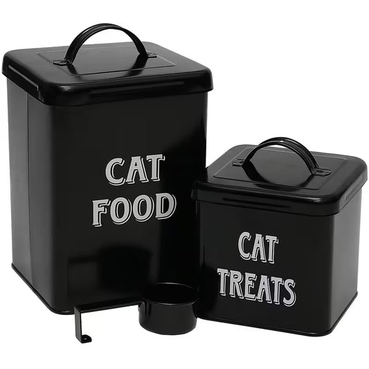 Cat Food Storage Container Set
