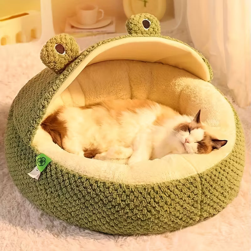 Little Frog Soft Plush Pet Bed