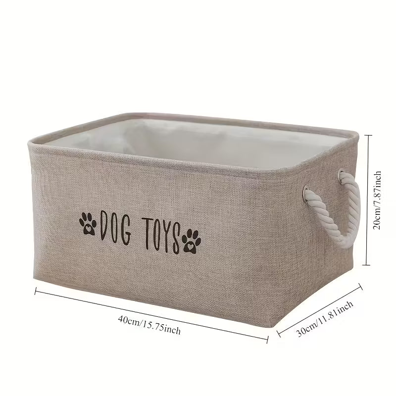 Pet Toy Storage Basket "Dog Toys"