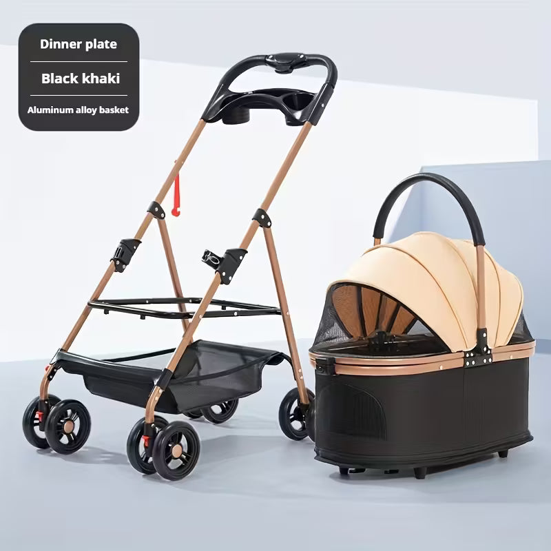 Versatile Pet Stroller for Small to Medium Dogs and Cats