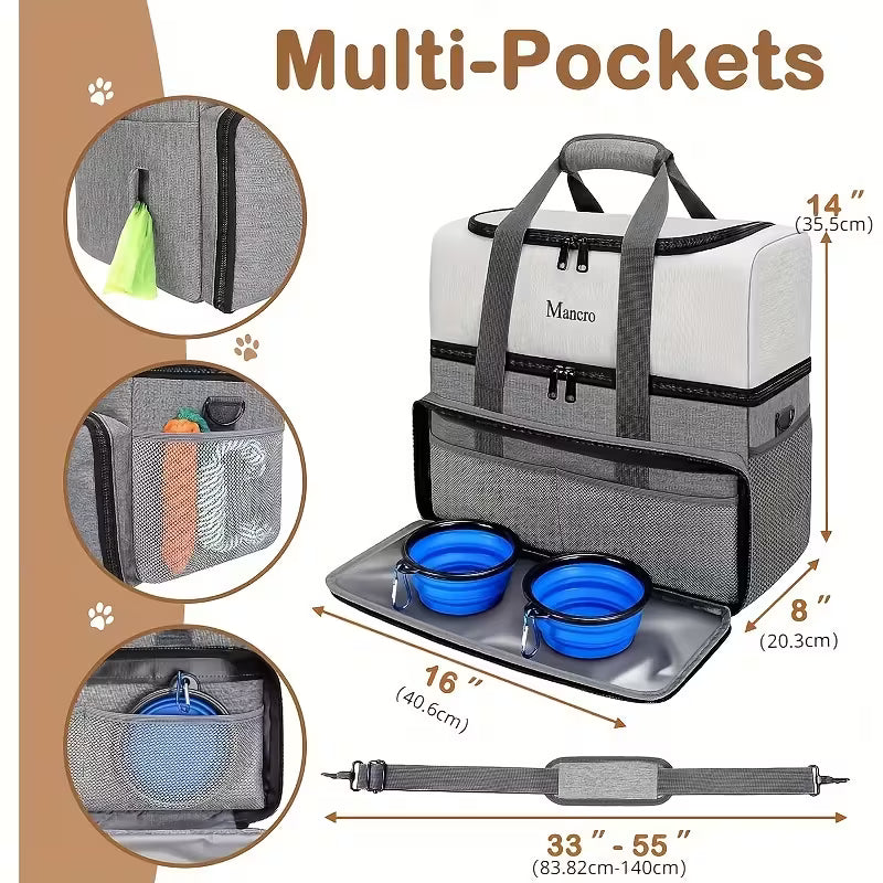 Manco Dual Layers Pet Travel Bag
