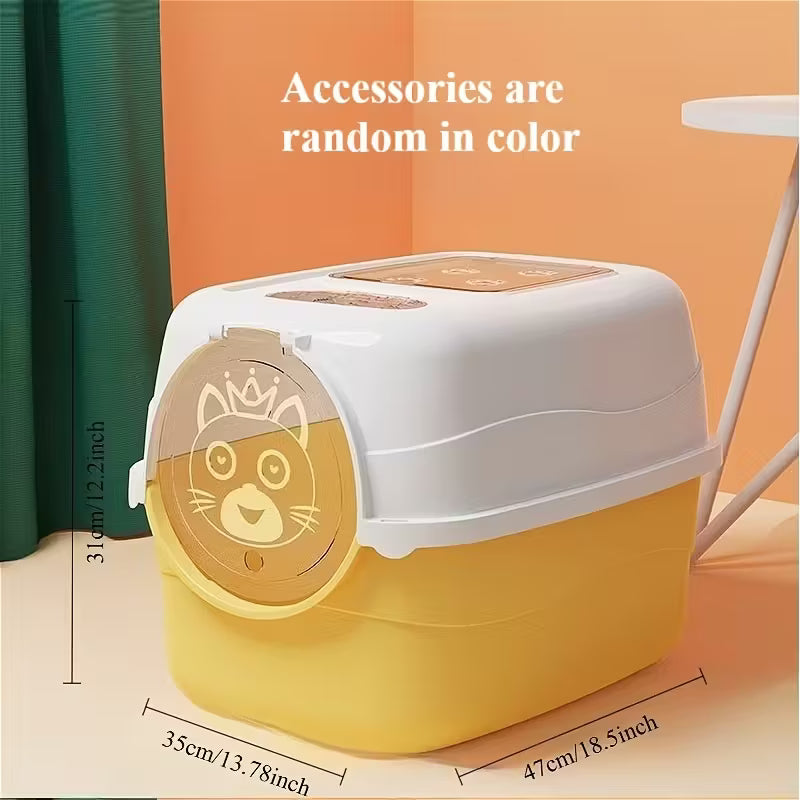 Enclosed Cat Litter Box