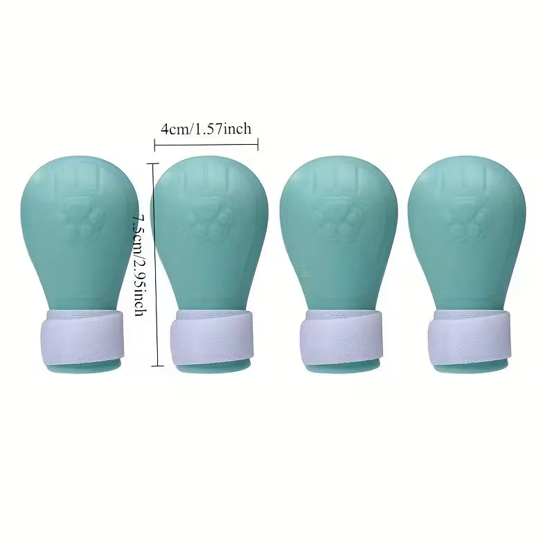 4 Adjustable Silicone Cat Paw Protectors