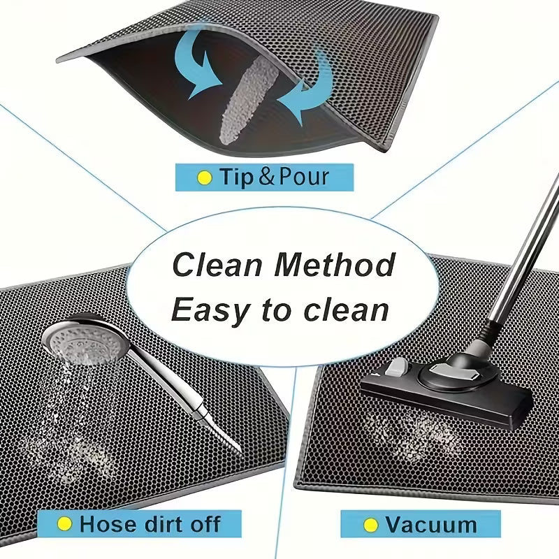 Double-Layer Design Cat Litter Matt