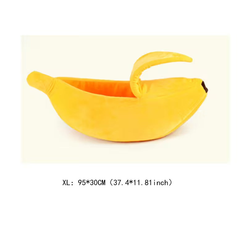 Banana-Shaped Cat Bed