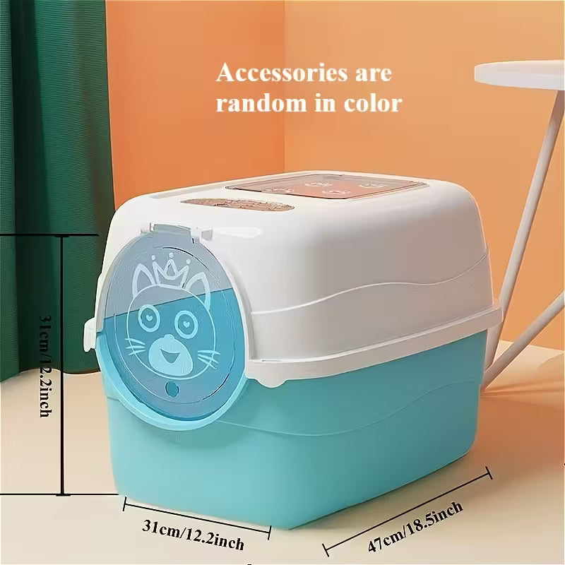 Enclosed Cat Litter Box