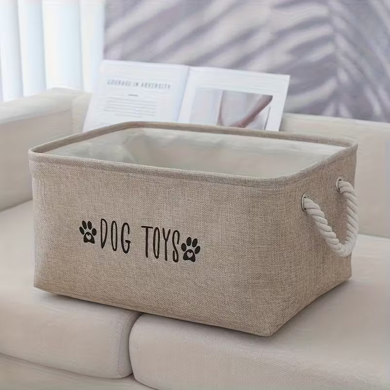 Pet Toy Storage Basket "Dog Toys"