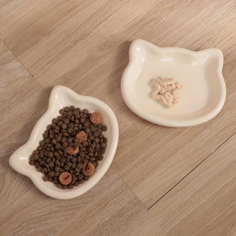 Colorful Plastic Cat Bowl Pack of 4