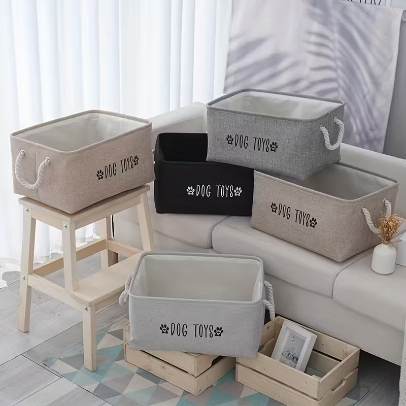 Pet Toy Storage Basket "Dog Toys"