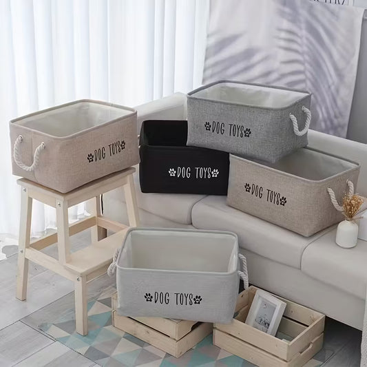 Pet Toy Storage Basket "Dog Toys"