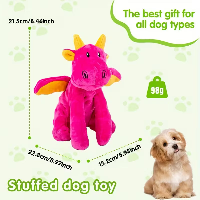 Dragon Plush Squeaky Toy for Dogs